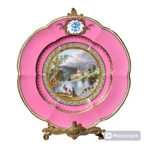  French Porcelain Plate Early 19th Century. Perfect Conditions