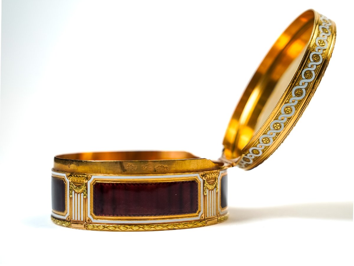 Gold And Enamel Snuffbox With Miniature – Geneva, Ca. 1785-photo-6