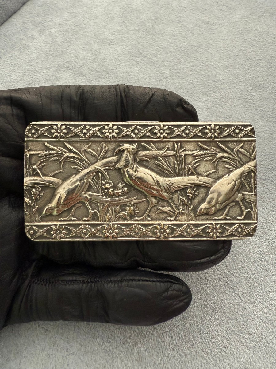 Repoussé Silver Box With Pheasants – Central Europe, Ca. 1880–1900