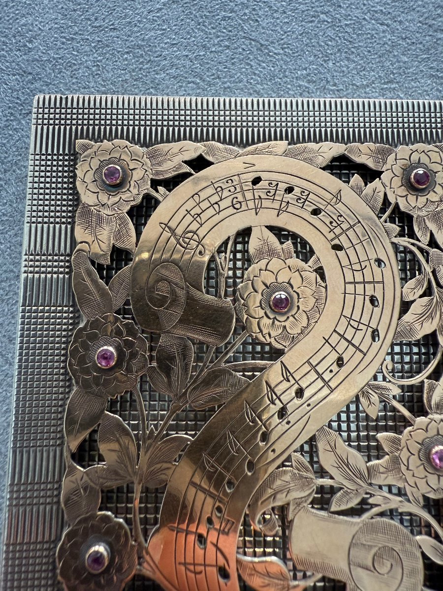 Boîte musicale multifonction en argent et or – Boucheron, Paris, XXe siècle-photo-4