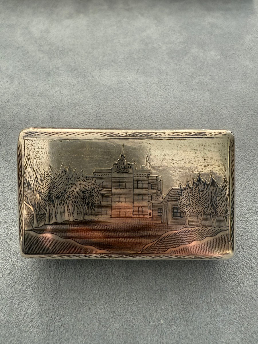 Boîte en argent niellé, Moscou, 1852-photo-3