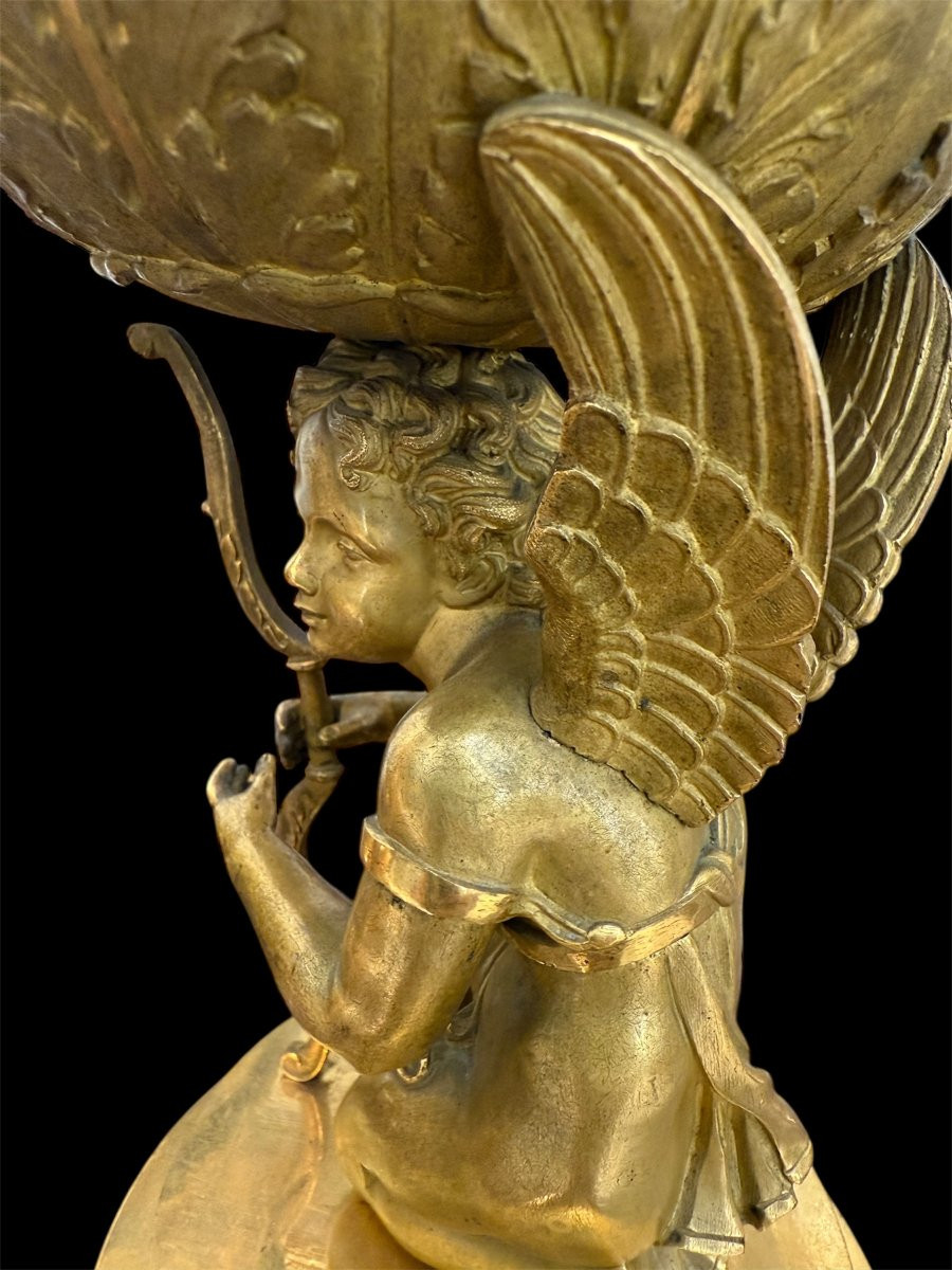 Pair Of Gilt Bronze Cassolettes, Signed Thomire à Paris-photo-5