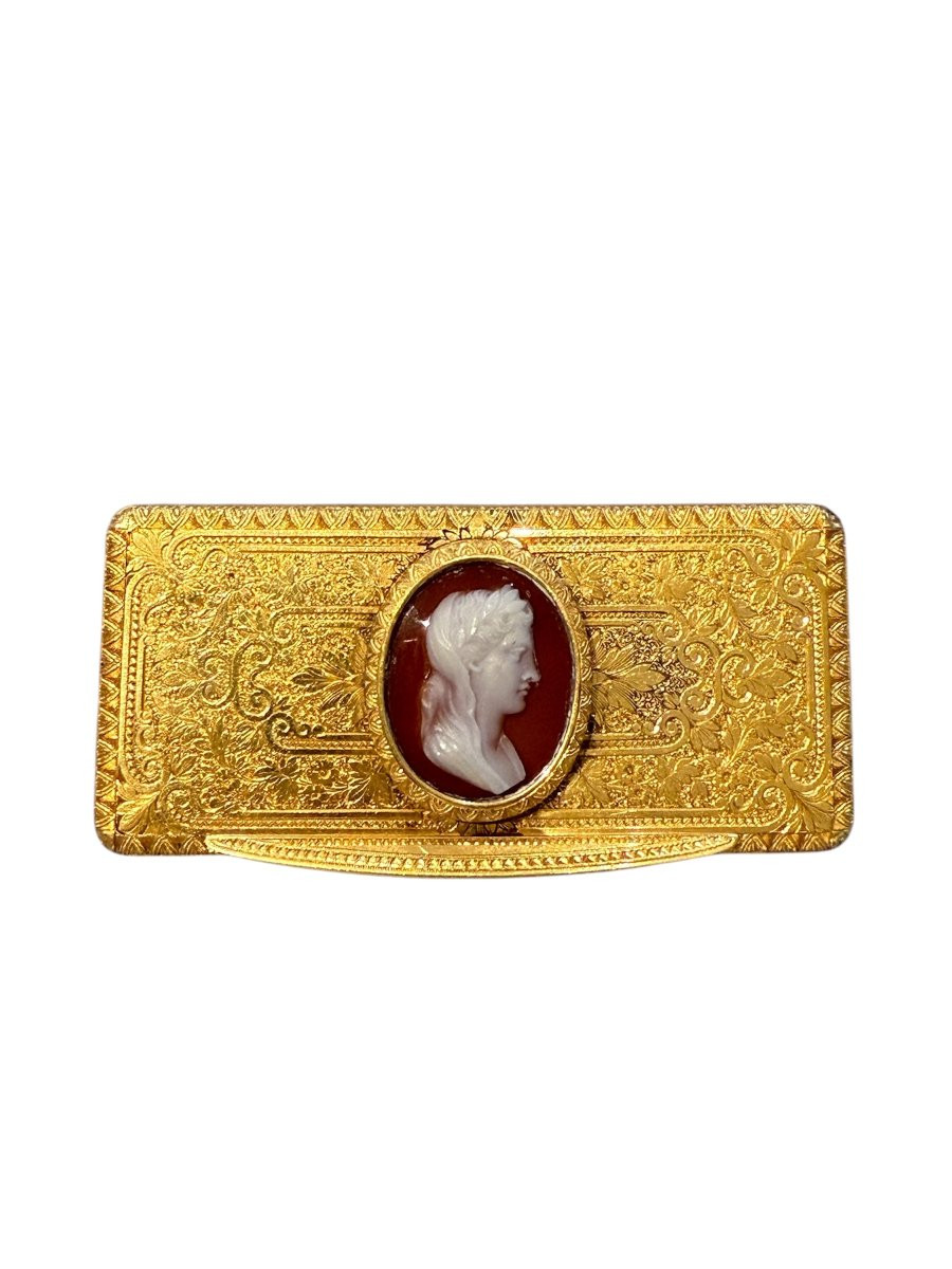 Gold Snuffbox With Cameo – France, C. 1780–1790-photo-4