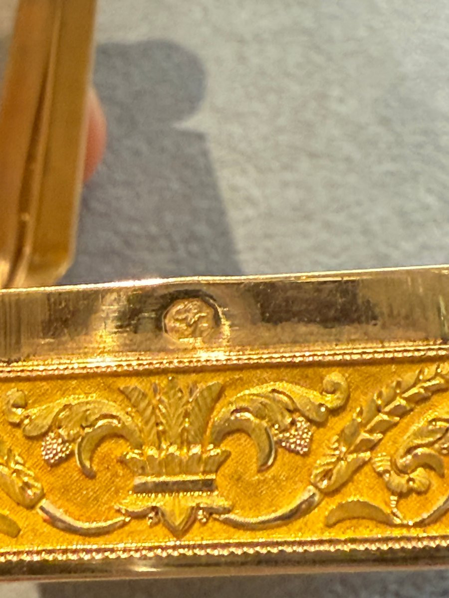 Gold Snuffbox With Miniature Signed Jean-baptiste Isabey (nancy 1767 – Paris 1855)-photo-6