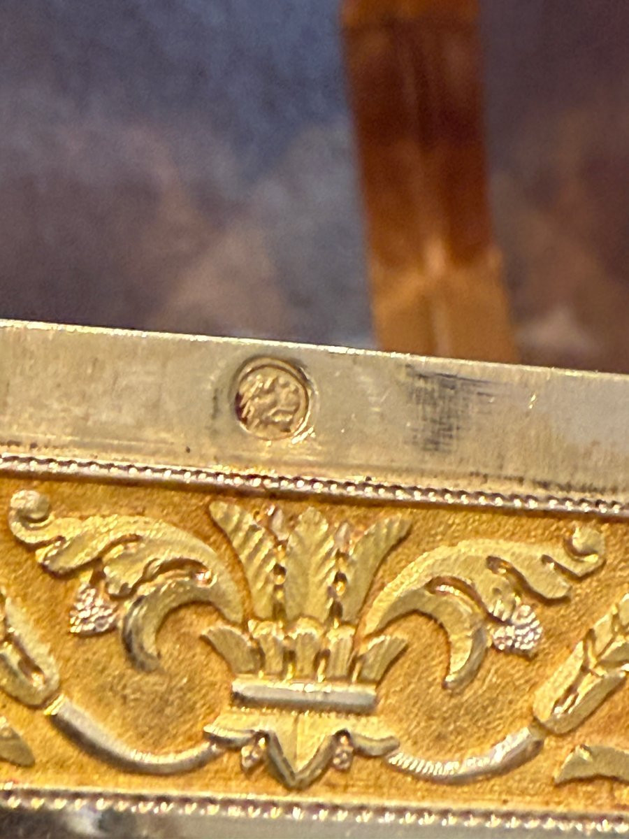 Gold Snuffbox With Miniature Signed Jean-baptiste Isabey (nancy 1767 – Paris 1855)-photo-7