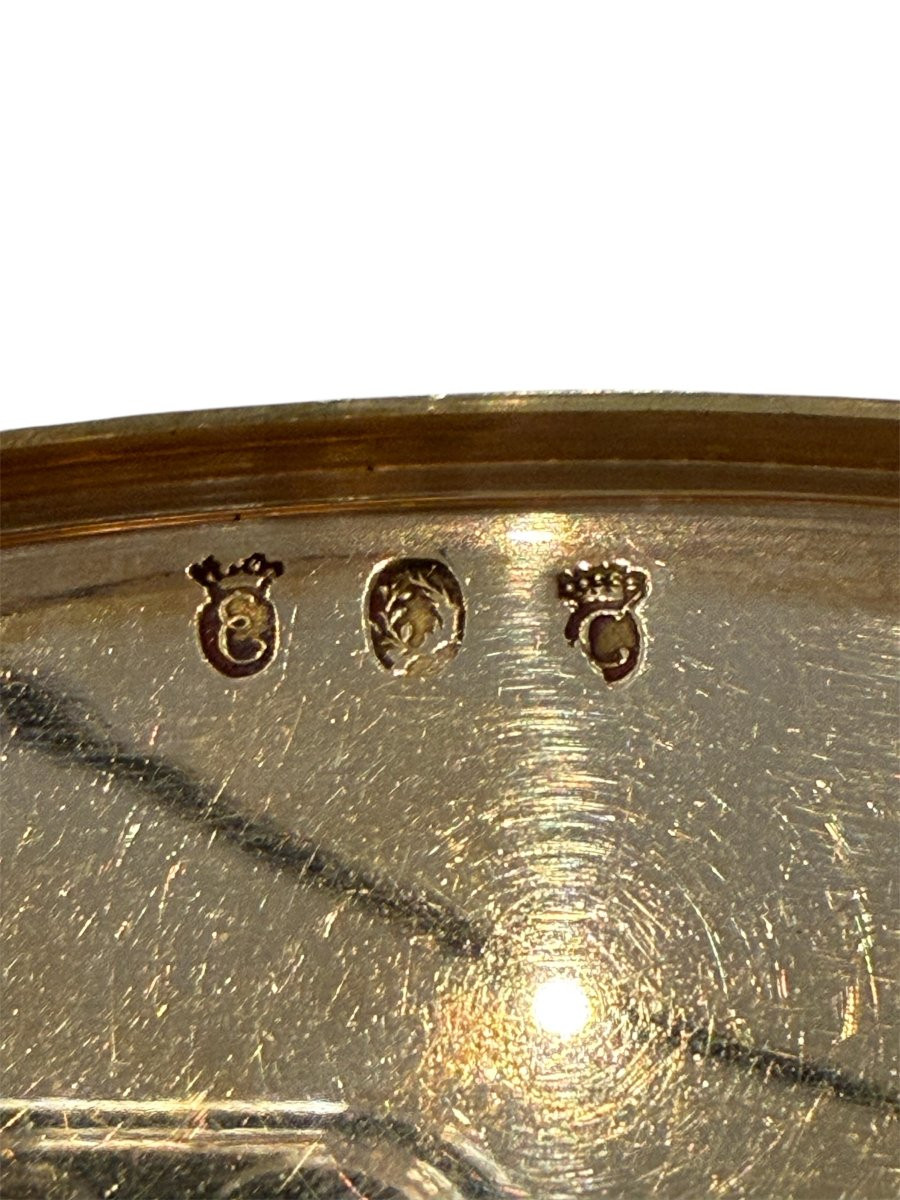 Tabatière ovale en or avec émail peint, France, fin XVIIIe – début XIXe siècle-photo-5