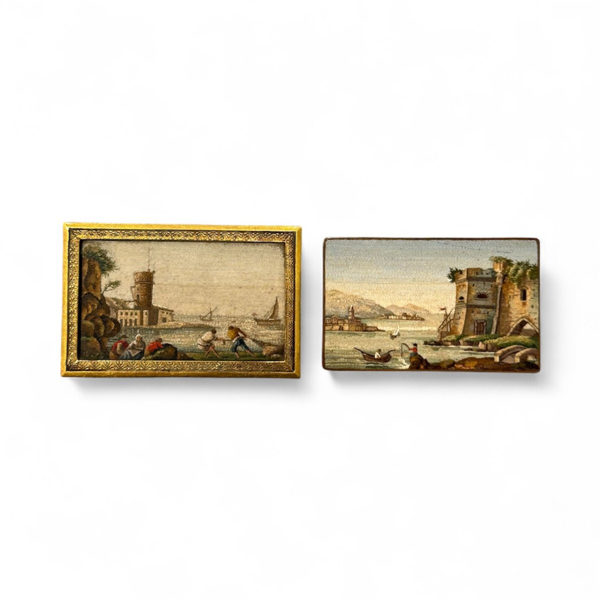 Paire de micromosaïques romaines, Rome, vers 1770–1780-photo-2