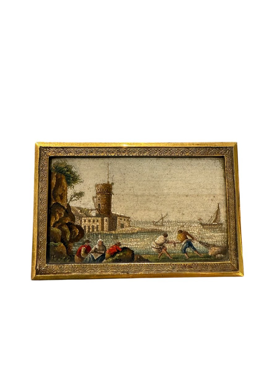 Paire de micromosaïques romaines, Rome, vers 1770–1780-photo-4