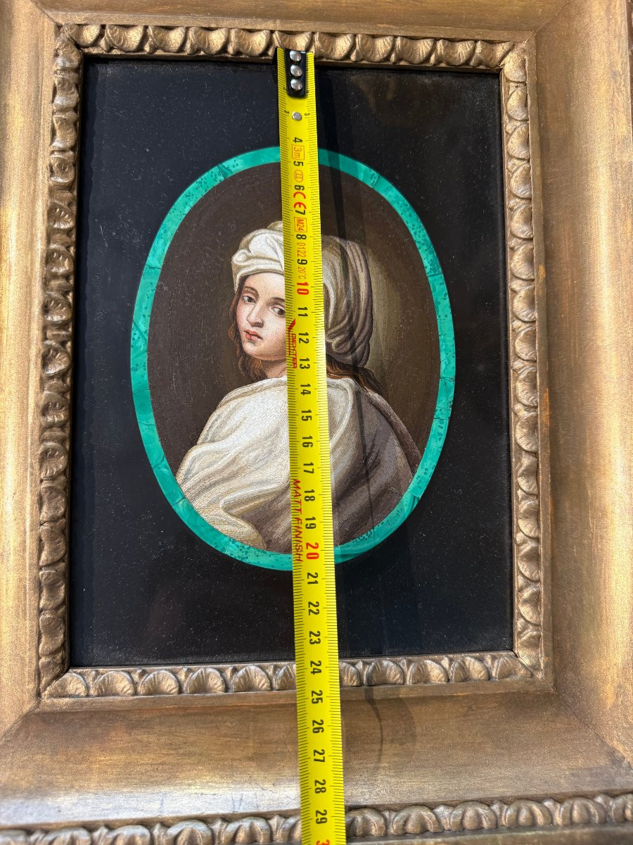 Micromosaic Depicting Beatrice Cenci, 19th Century-photo-1