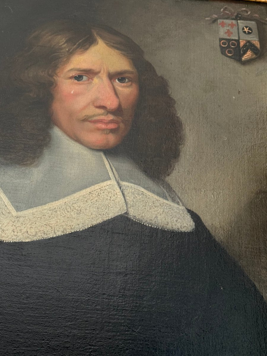 Portrait Of A Gentleman With Coat Of Arms-photo-2