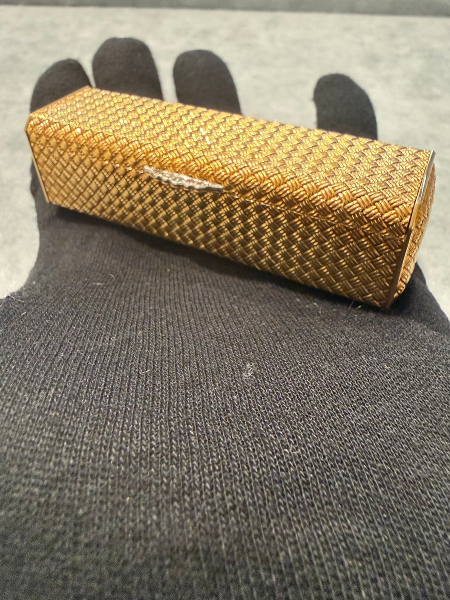 French 18k Gold Snuff Box-photo-5