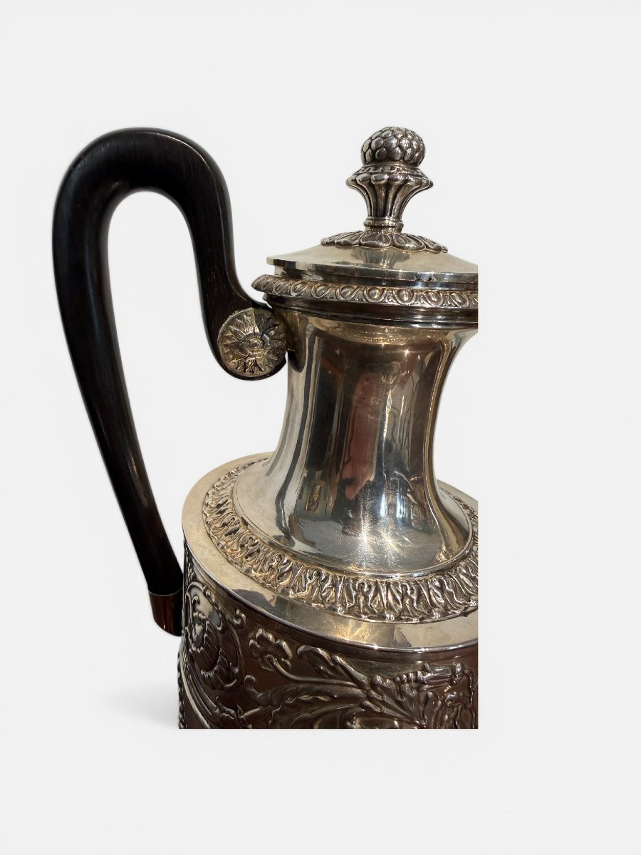 Cafetière en argent par Pietro Borrani, Turin, vers 1840-photo-2