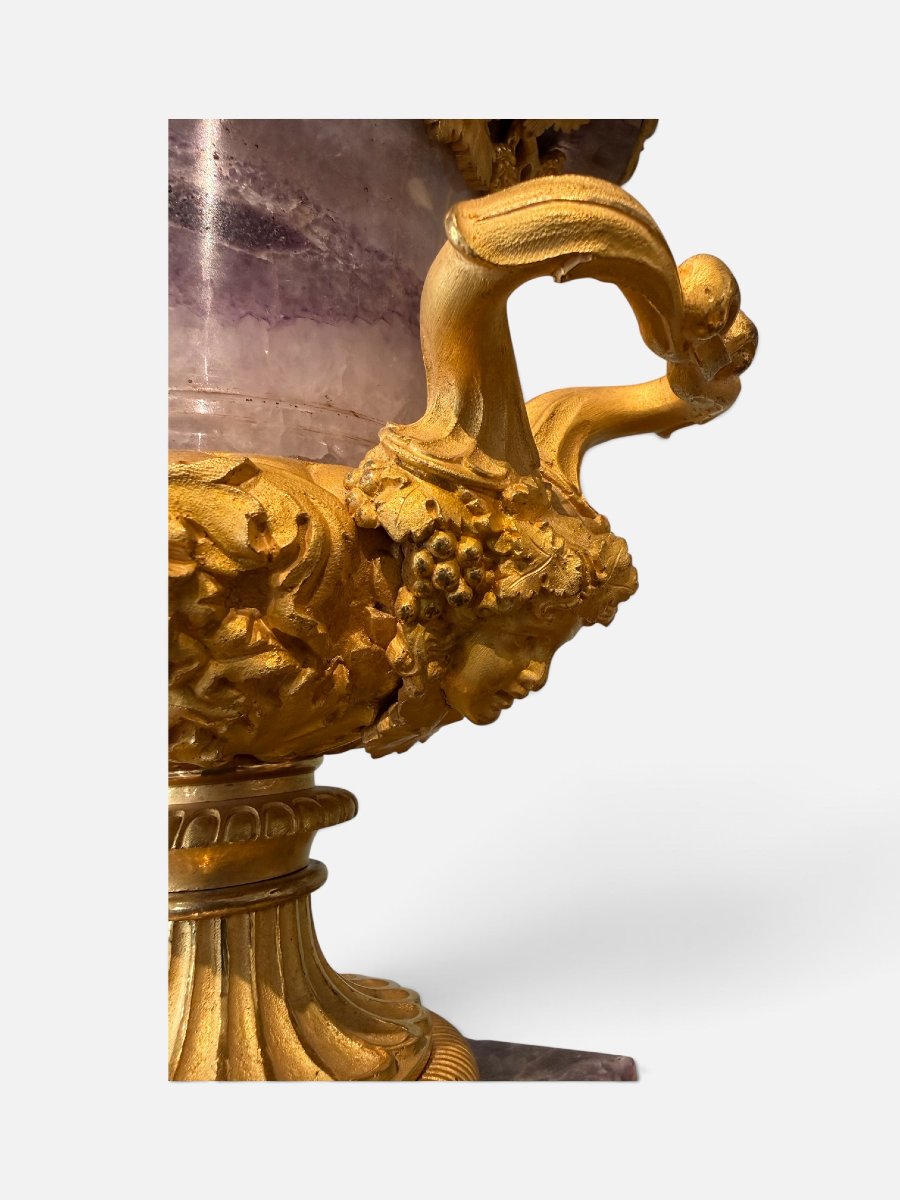 Pair Of Blue John And Gilded Bronze Bowls, Attributed To Pierre-philippe Thomire-photo-1
