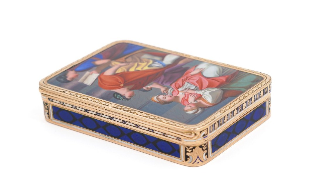 Snuffbox In Gold And Polychrome Enamel, Jean George Rémond & Compagnie, Geneva, 1804–1811-photo-3