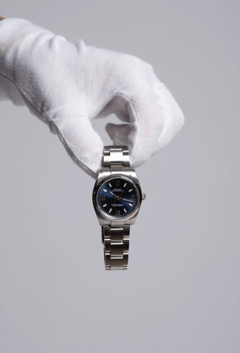 Rolex Oyster Perpetual 34 mm – Cadran Bleu 3-6-9-photo-3