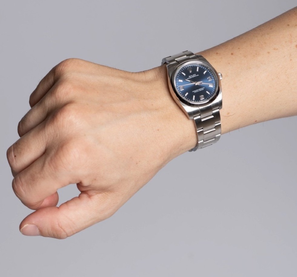Rolex Oyster Perpetual 34 mm – Cadran Bleu 3-6-9