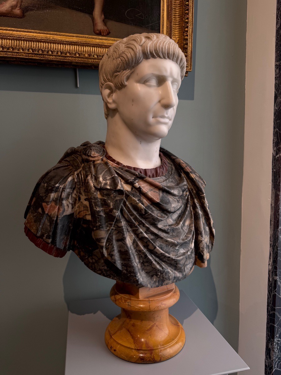 Buste d’empereur romain, probablement Caligula Rome, milieu du XIXe siècle