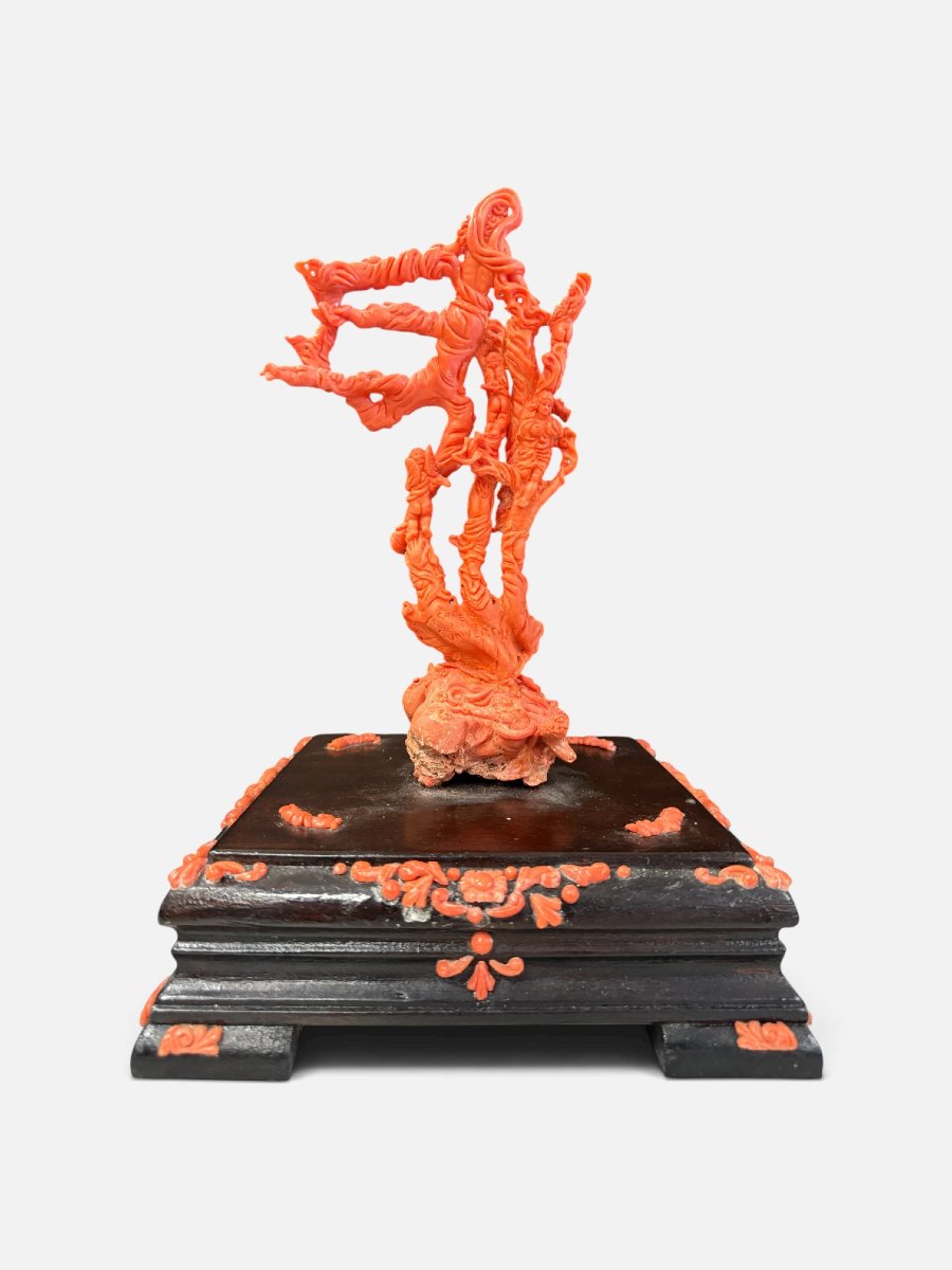 Groupe sculpté en corail méditerranéen « Le Jugement dernier » – G. Ganeri-photo-2