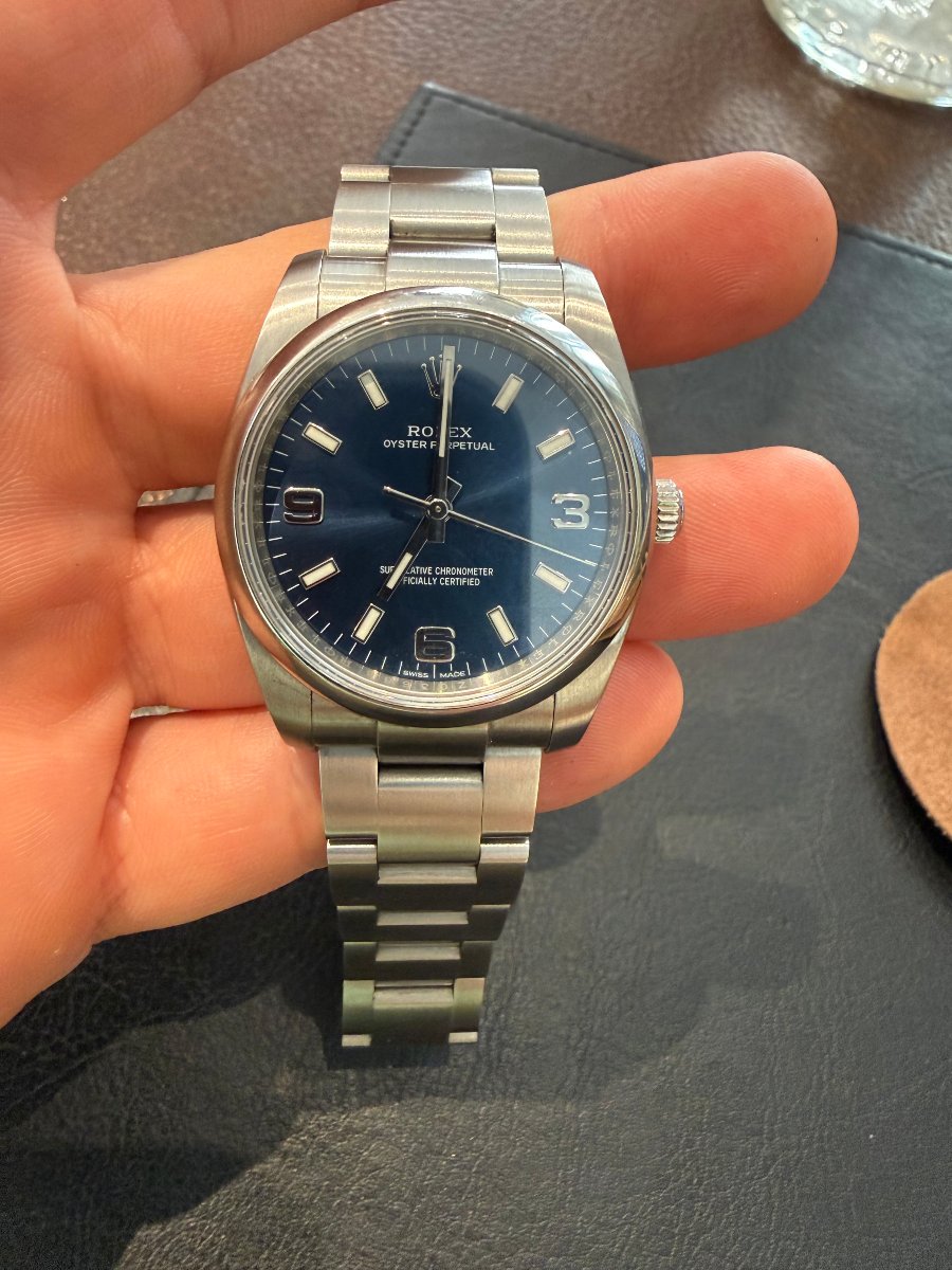 Rolex Oyster Perpetual 34 – Cadran Bleu 3-6-9