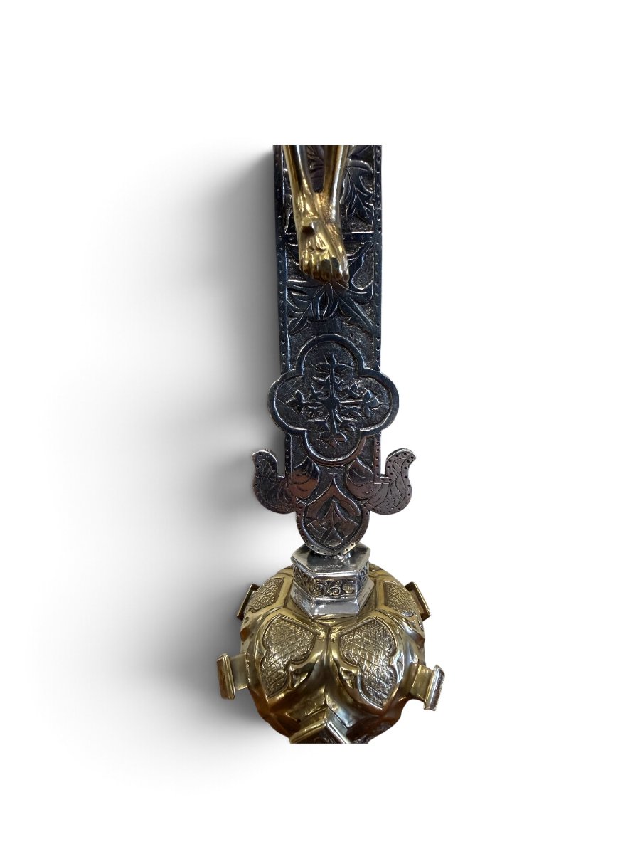 Important Altar Cross Made Of Silver And Gilded Silver – Southern Germany, Probably Aug-photo-2
