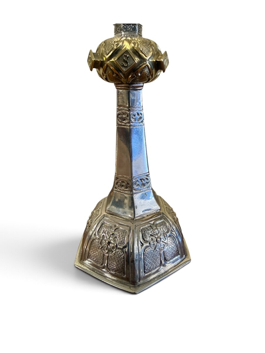 Important Altar Cross Made Of Silver And Gilded Silver – Southern Germany, Probably Aug-photo-5