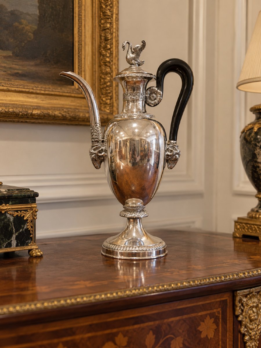Cafetière en argent par Emanuele Caber – Milan, vers 1820