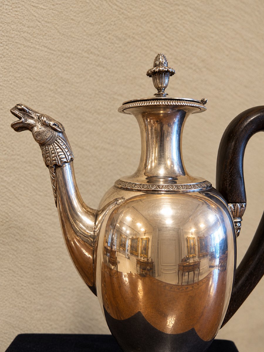 Cafetière en argent par Emanuele Caber – Milan, vers 1820-photo-2