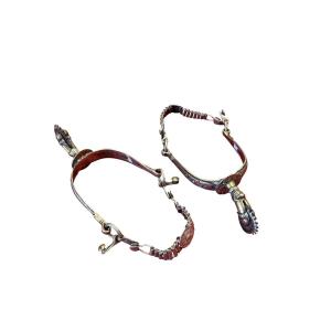 Pair Of Silver Spurs, Probably Hispano-american (mexico), 19th 