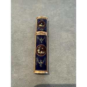 French Gold And Enamel étui, Louis XV Period (18th Century)