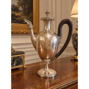 Silver Coffee Pot By Emanuele Caber – Milan, Circa 1820