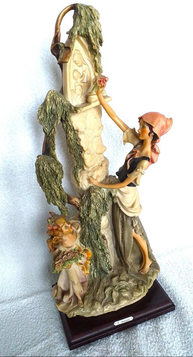 Figurine  en porcelaine Giuseppe Armani  Sculpture Florence Italie vintage -photo-1