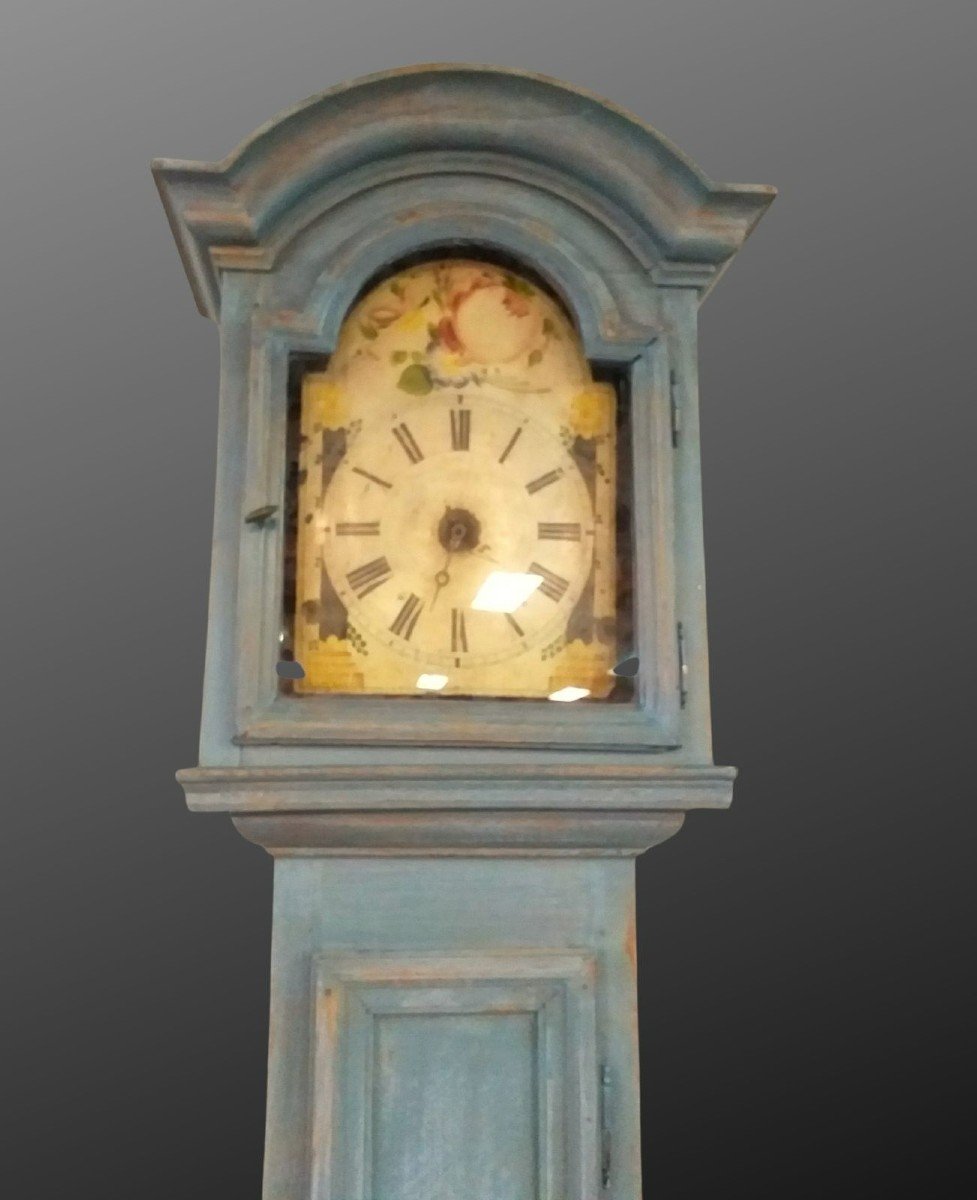 Comtoise Clock On Patinated Oak Stand 1900-photo-1