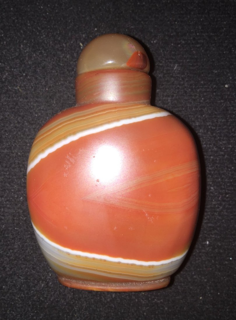 Tabatière En Agate Chine Dynastie Ching-photo-2