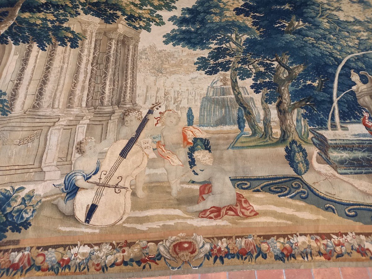 Large Brussels Tapestry Early 18th Century 255cm X 500cm-photo-2