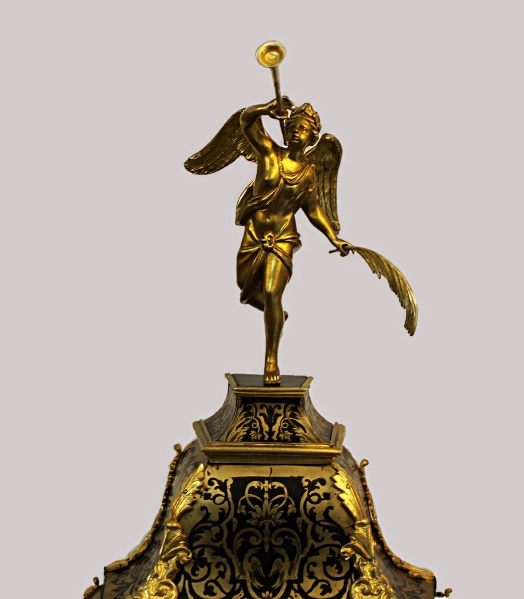 Boulle Pendulum 18th Century Duru Paris-photo-1