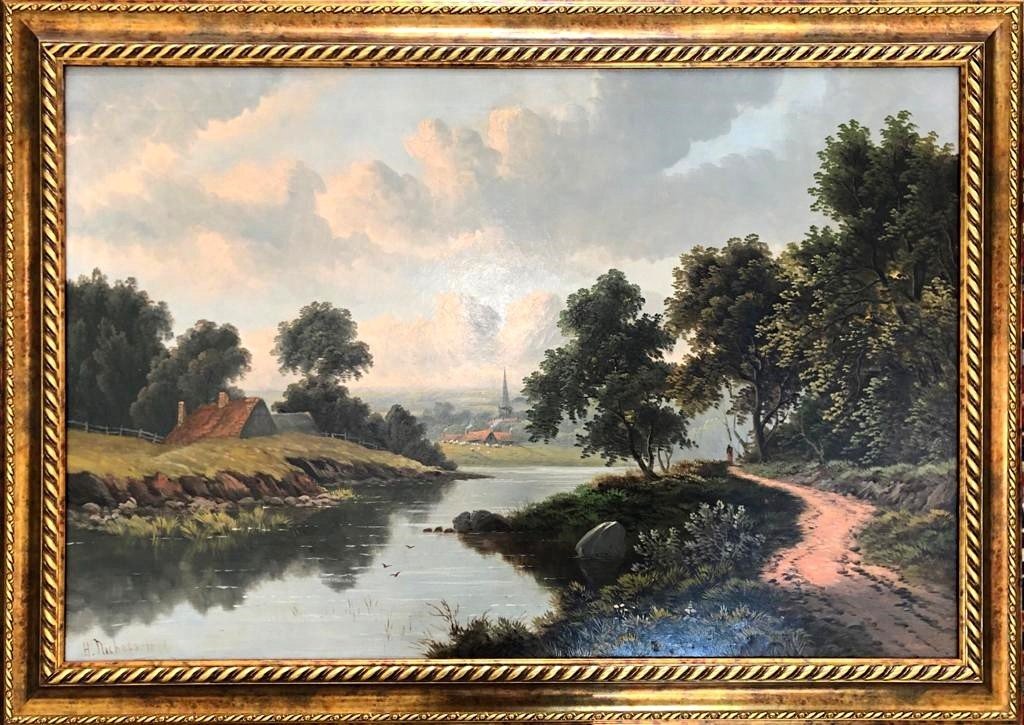 Peintre Américain Henry Hobart Nichols Jr. ( 1869 - 1962) Une Paire De Peintures-photo-3