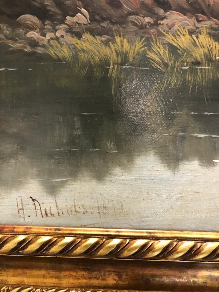 Peintre Américain Henry Hobart Nichols Jr. ( 1869 - 1962) Une Paire De Peintures-photo-4