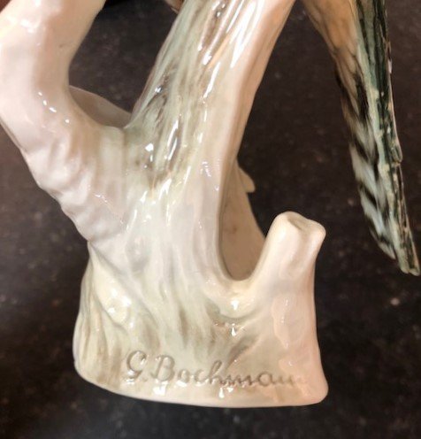 Goebel Porcelain Manufaktura "kingfisher" (model Maker G. Bochmann).-photo-2