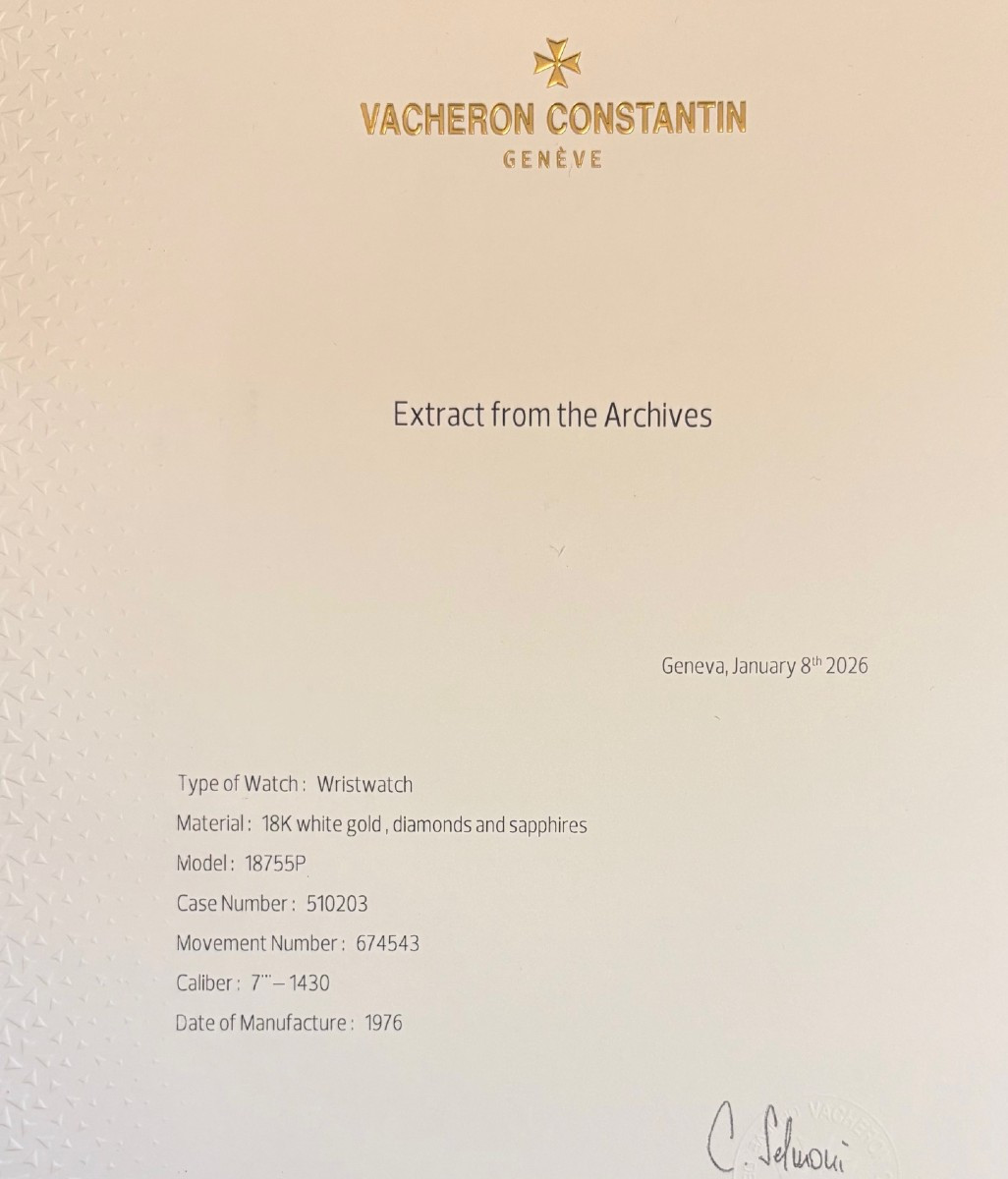 Montre-Bracelet Suisse Vacheron Constantin en or Blanc 18 Carats-photo-6