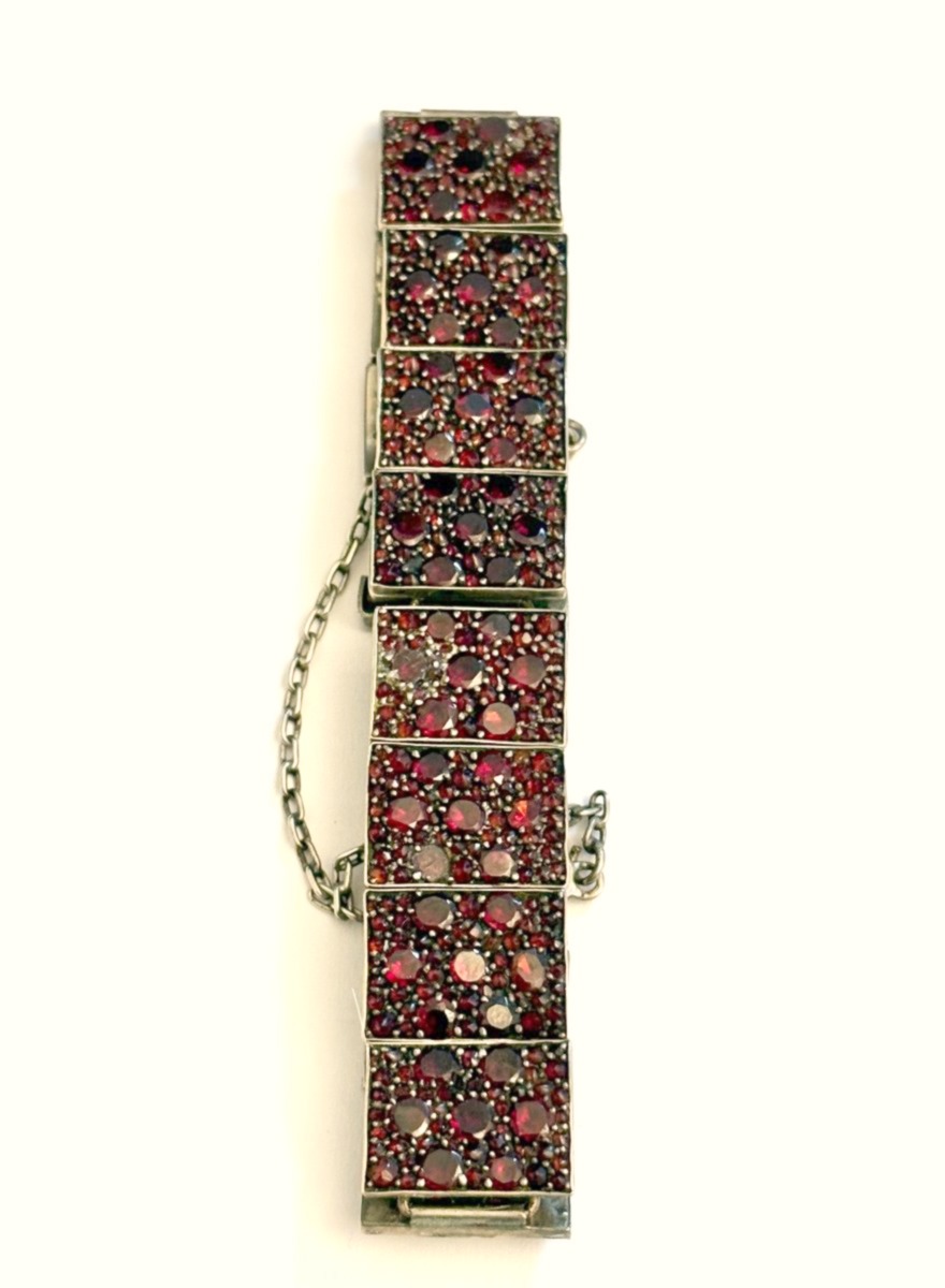 1930s Bohemian Garnet Bracelet-photo-2
