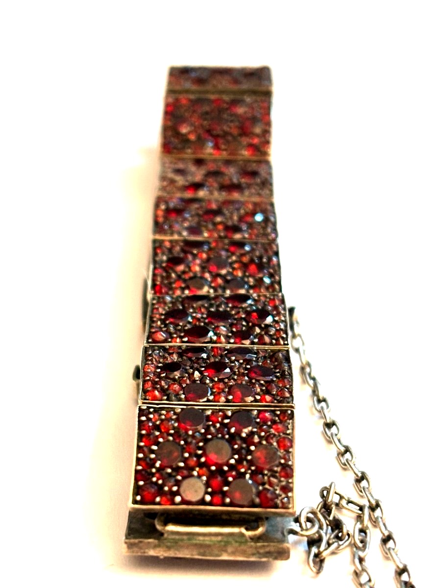 1930s Bohemian Garnet Bracelet-photo-4