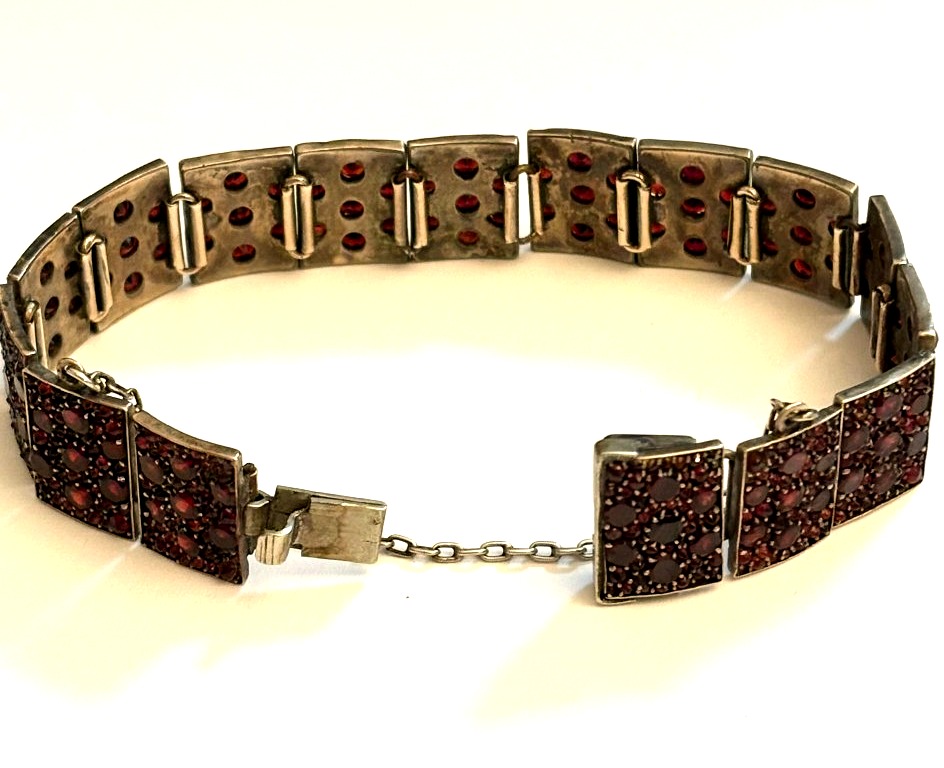 1930s Bohemian Garnet Bracelet-photo-1