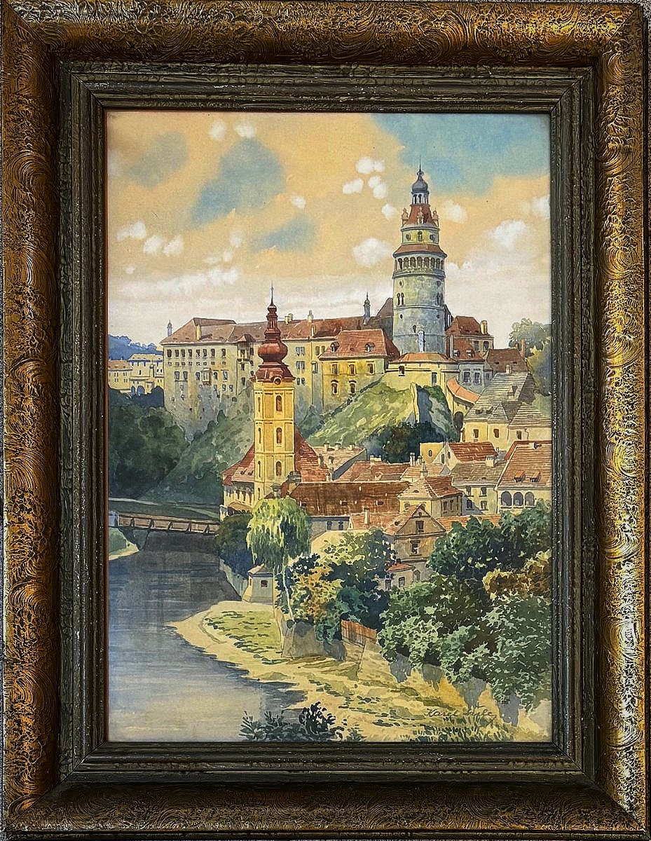Czech Painter Karel šulc, Late 19th Century