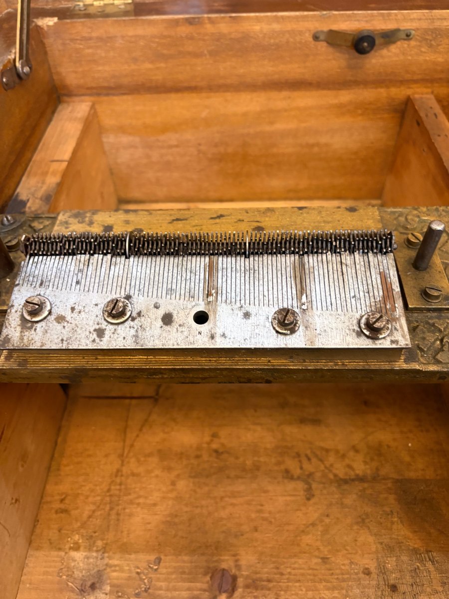 Antique Kalliope Mechanical Disc Machine-photo-1