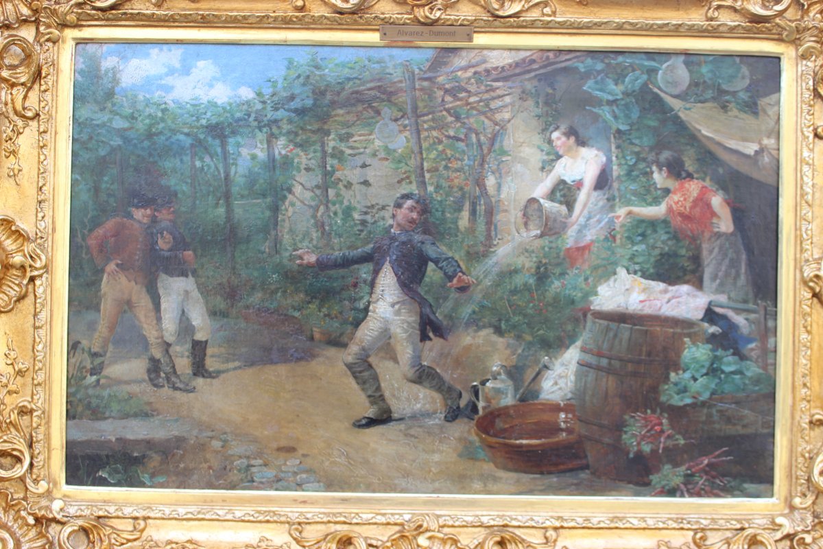 César Álvarez Dumont (1866-1945) Pintor Español-photo-2