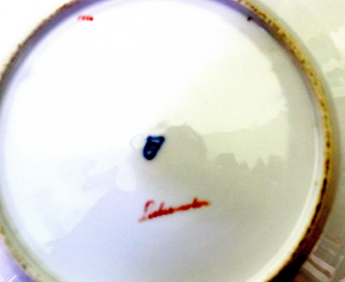 Royal Vienna  Porceleain A High Quality Hand Painted Porcelain Cupboard Plate Austria-photo-3
