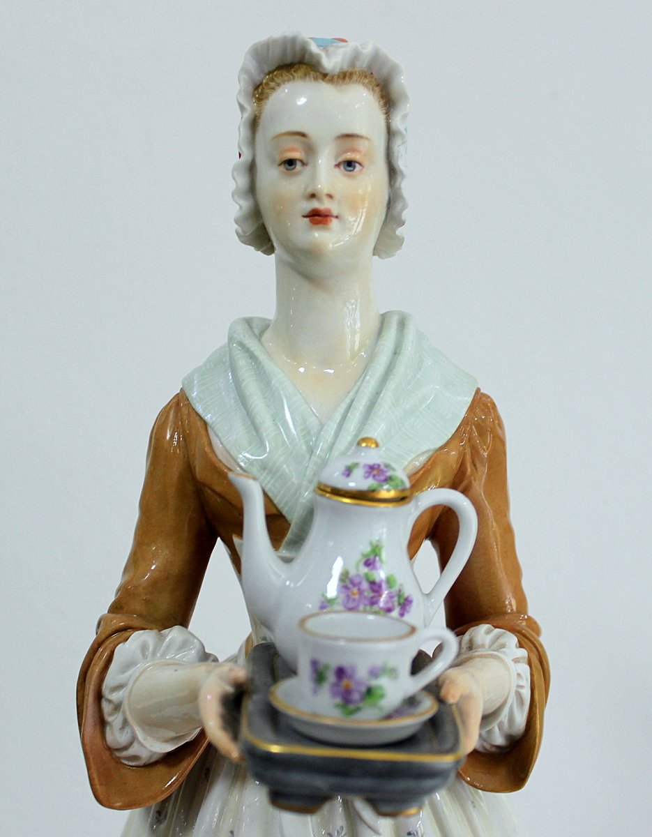 Meissen Rare Figurine En Porcelaine-photo-4
