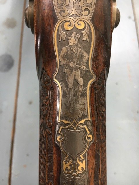 Pair Of Luxury Hunting Rifle In Percussion System, Sign Rubes Praha  Around 1850-photo-6