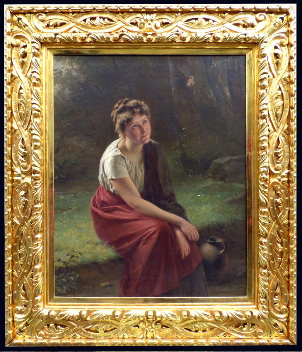 FRANTIŠEK ŽENÍŠEK , 1849 - 1916 PRAGUE, TCHÈQUE PEINTRE .