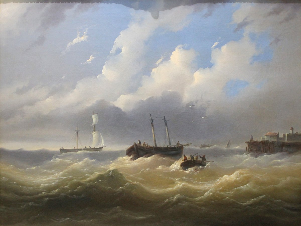 Josef Carl Berthold Püttner (1821–1881) Czech / Austrian Marine And Landscape Painter-photo-2